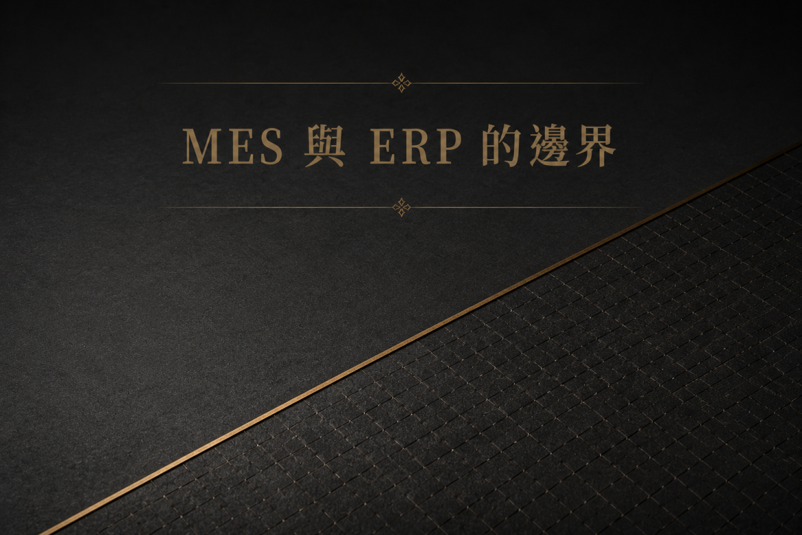 MES 與 ERP 的邊界：工單到底該活在哪裡？